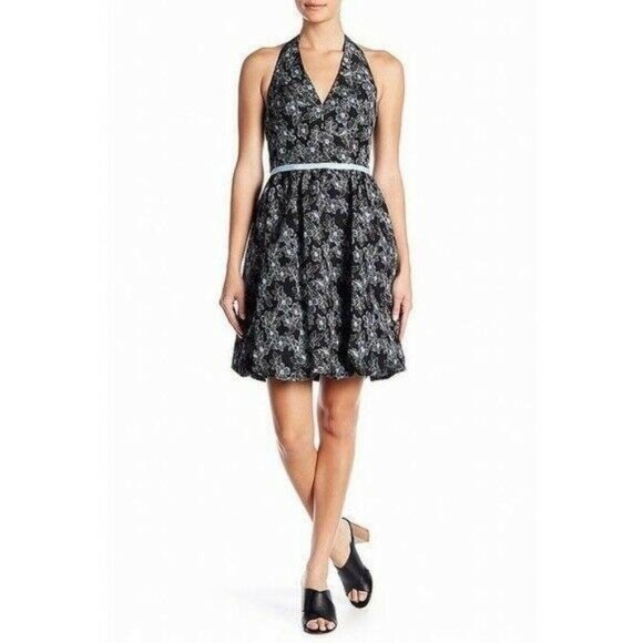 Maggy London Women Casual Halter Bubble Hem Dress - Picture 2 of 6